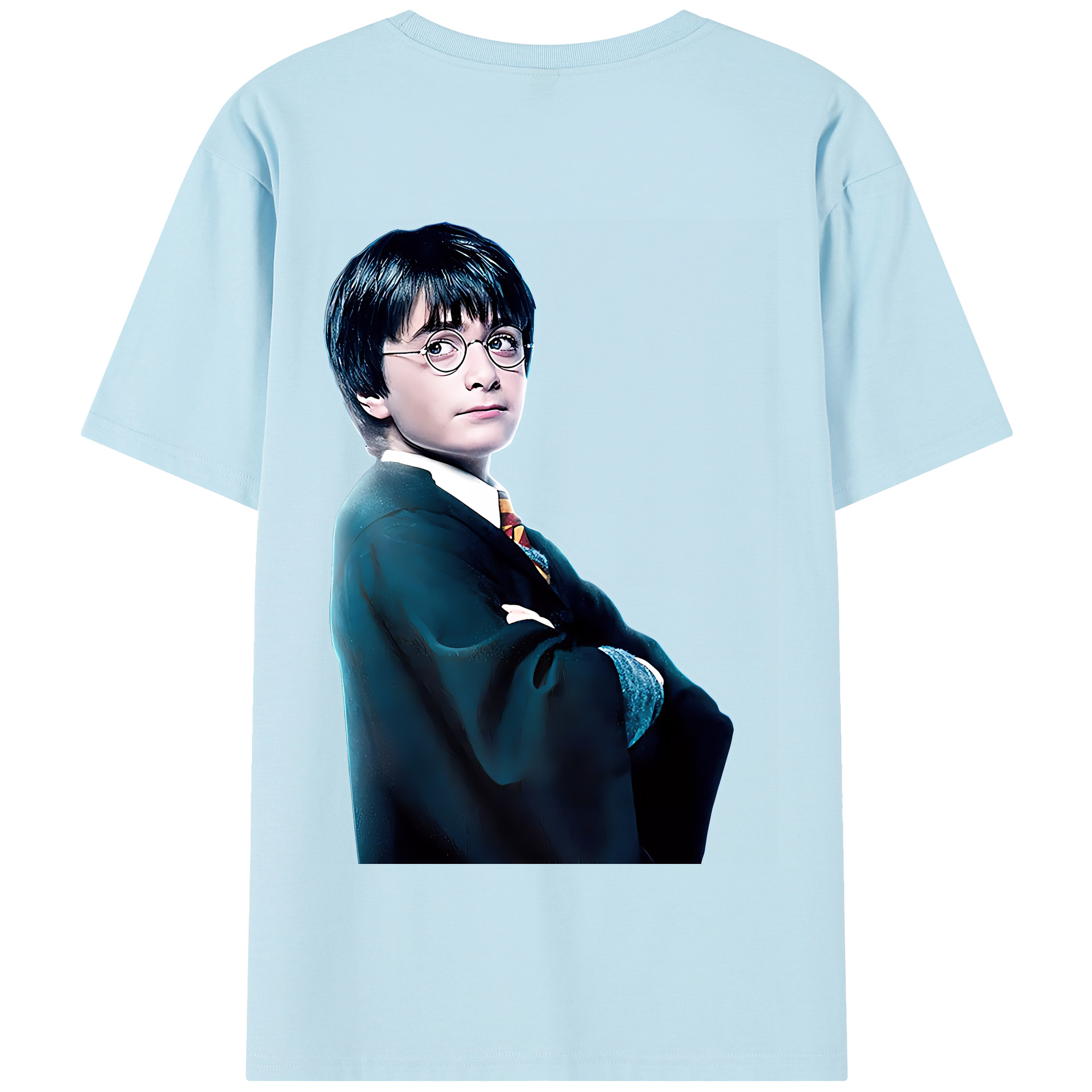 （画像用） Harry Potter ハリー・ポッターシリーズ 綿100％半袖Tシャツ（背面プリント）